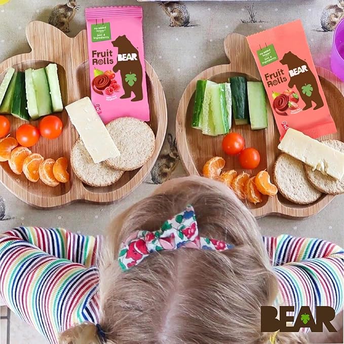 BEAR Real Fruit Snack Rolls - Gluten Free, Vegan, and Non-GMO - Strawberry ??36 Rolls, Healthy