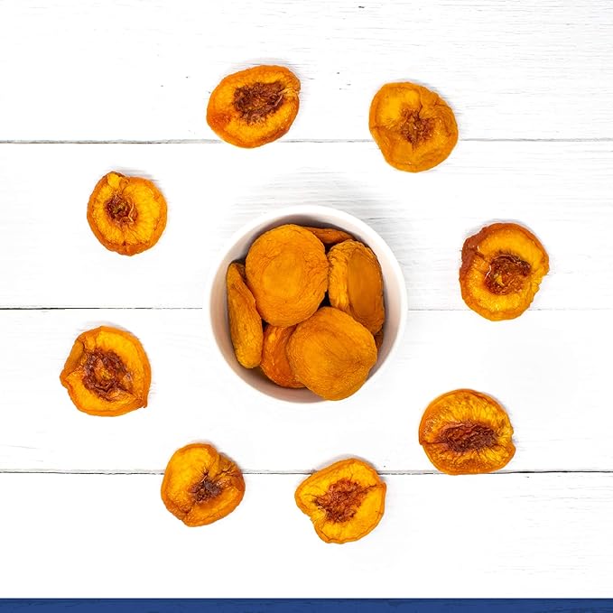 Traina Home Grown California Extra Fancy Sun Dried Peach Halves - Healthy, No Sugar Added, Non GMO