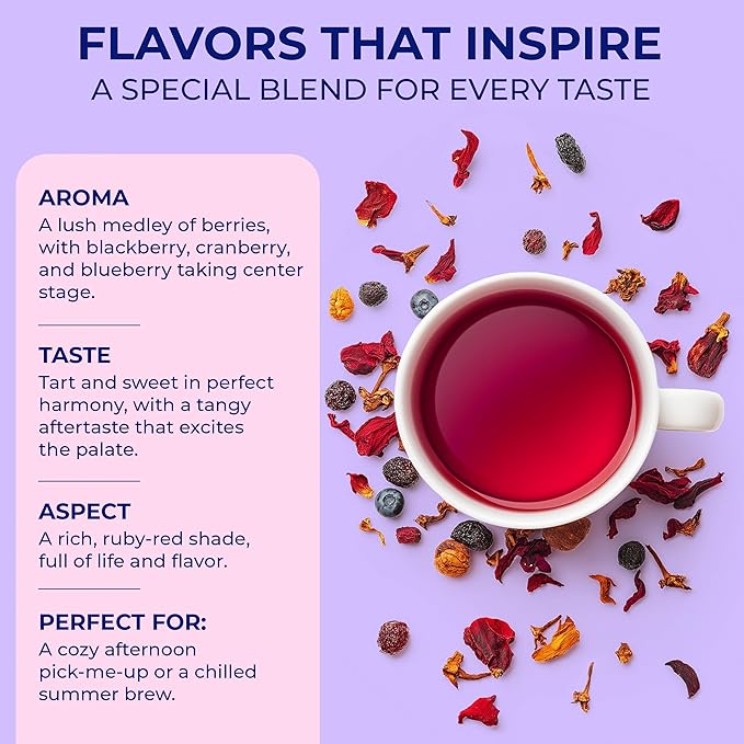 Katy?™s® Berrylicious Loose Leaf Tea | Hibiscus, Blueberry & Cranberry | Fruity Herbal Tea |