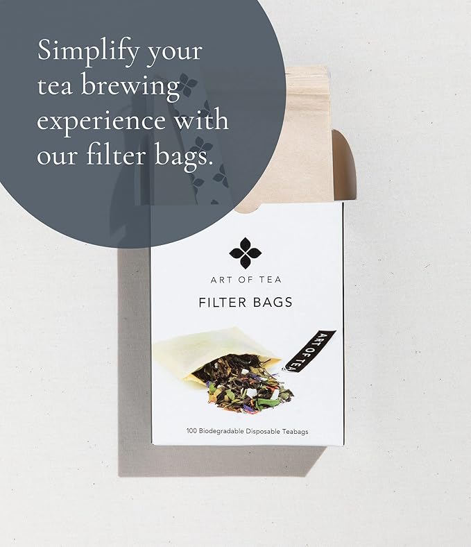 Art of Tea | Organic Earl Grey Black Tea | Earl Grey Tea Bag | 50 Eco Friendly Pyramid Black Tea