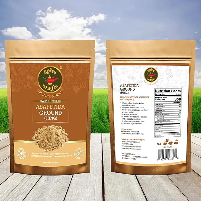 Spice Magic Asafetida Ground (Hing) ~ 100% Pure, Aromatic & Natural I Non-GMO I Indian Origin