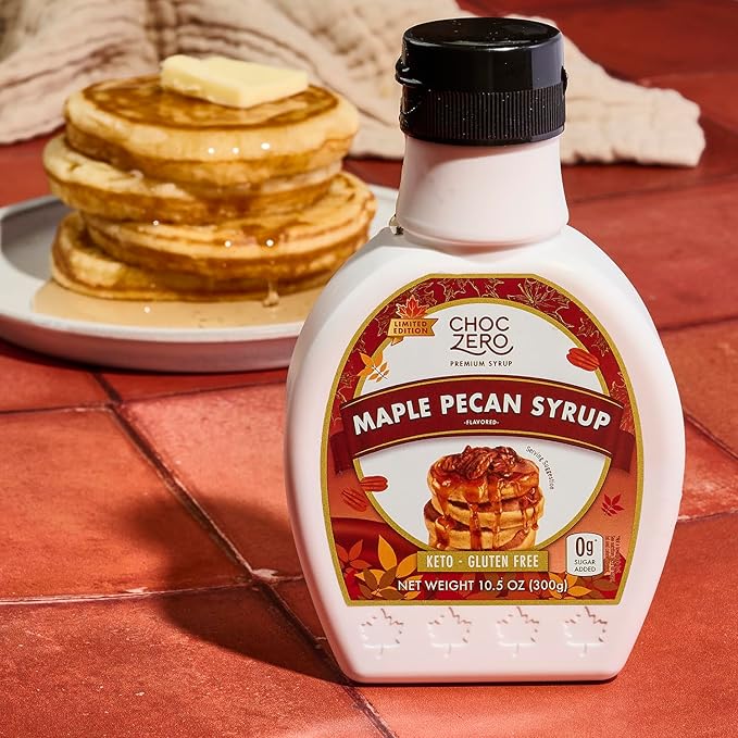 ChocZero Maple Pecan Syrup, Sugar Free, Low Carb, Sugar Alcohol Free, Gluten Free, No