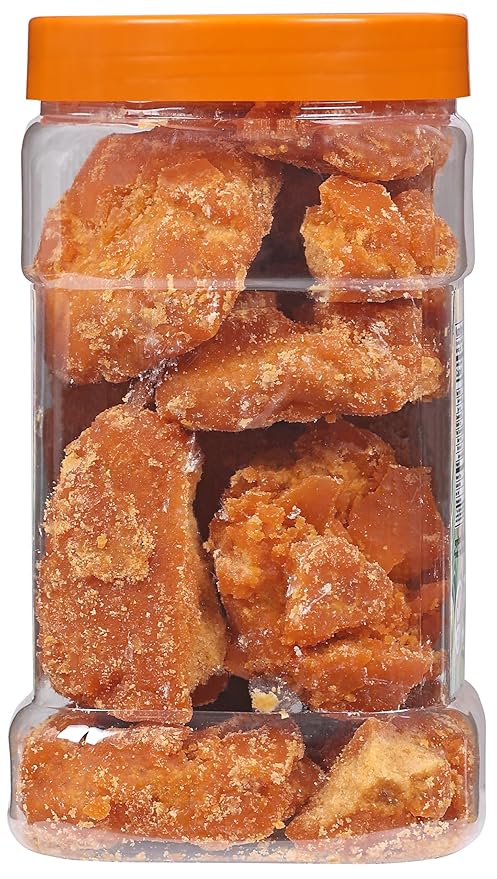Rani Masala Gur (Jaggery) Indian Unrefined Raw Cane Sugar 35oz (2.2lbs) 1kg PET Jar ~ Gluten