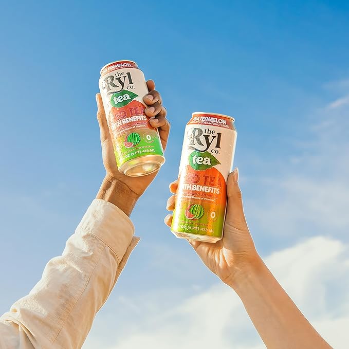 Ryl Iced Tea, Watermelon, Antioxidant Superblend, Zero Sugar, Low Carb, Zero Calorie Iced Tea, 16.0