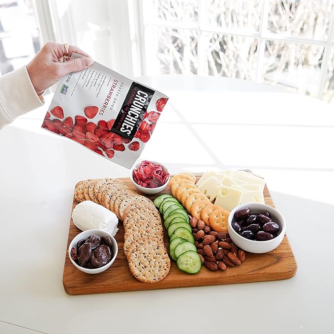 Crunchies Freeze-Dried Fruits, 100% All Natural Crispy Fruit, Non GMO and Kosher, Resealable Freeze