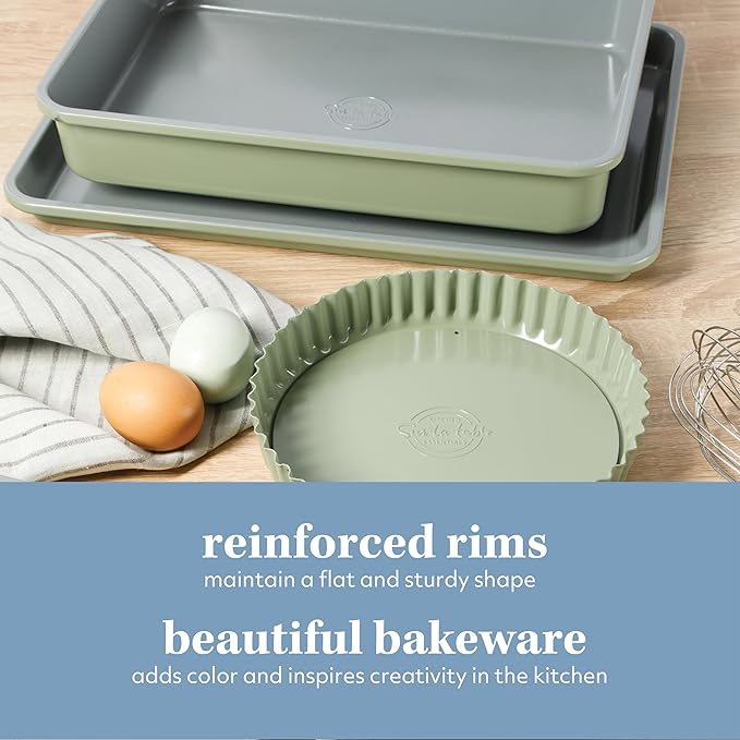 Sur La Table Kitchen Essential Carbon Steel Baking Pans Bakeware Set W/Premium PFOA, PFAS, PTFE