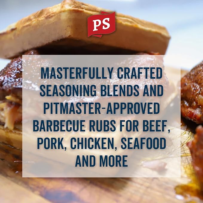 PS Seasoning Chicken and Waffle Wing Rub - Sweet and Smoky Dry Rub with Maple, Bourbon, Hickory