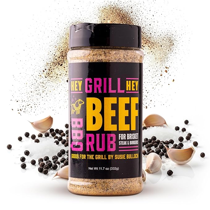 Hey Grill Hey | Beef Rub 11.7 oz | NBBQA Award Winning Rub. Geat brisket seasoning, burger