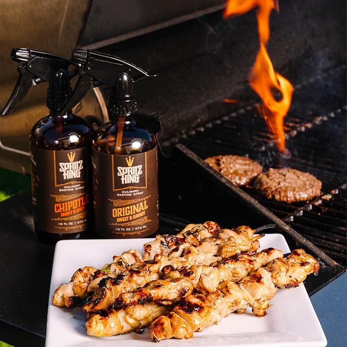 Spritz King Culinary Basting Spray: For Grilling, Smoking, Air Frying - Delicious Dark Bark
