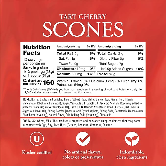 English Scone Mix, Tart Cherries by Sticky Fingers Bakeries ??Easy to Make English Scones Fresh
