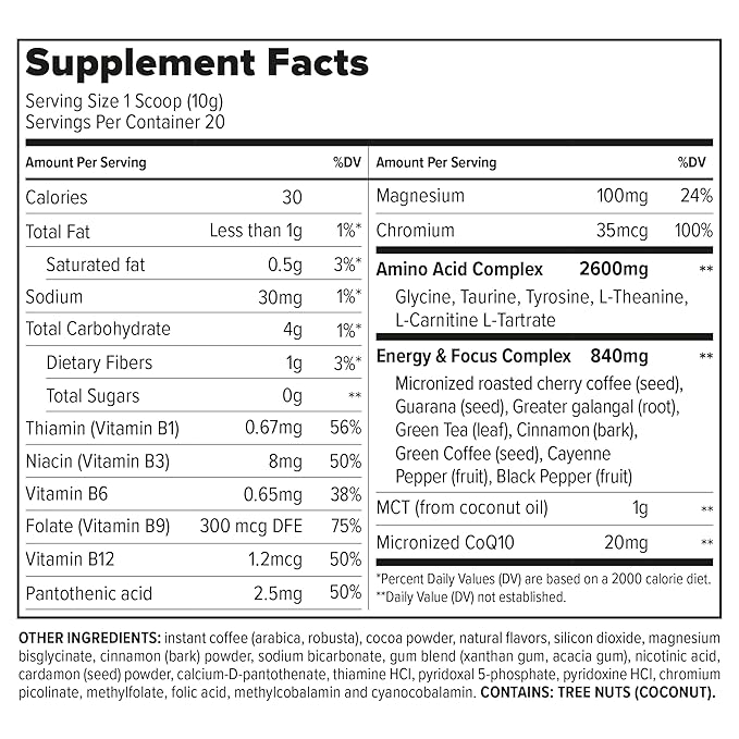 Essential Nutrition Brainstorm - Functional Coffee and Spices Supplement - Focus, clarity and