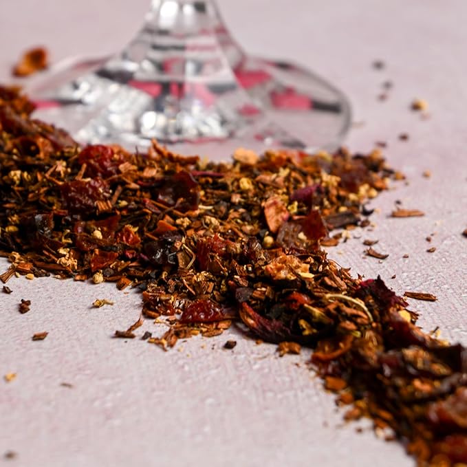 Organic Positively Tea Company, Raspberry Rosé, Herbal Tea Bags, 100 Count, Eco-Friendly Tea Bags
