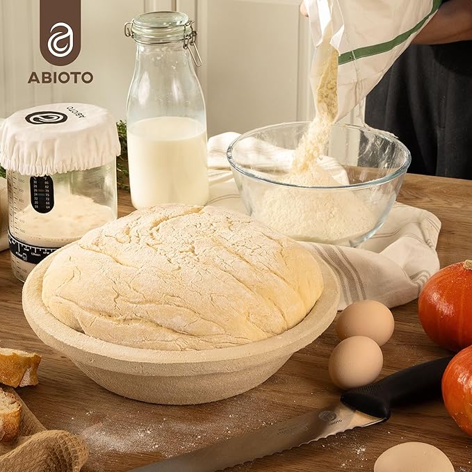 13" Oval Wood Pulp Banneton Bread Proofing Basket ??1.5LB Brotform, Grooved Pattern??Non-Stick