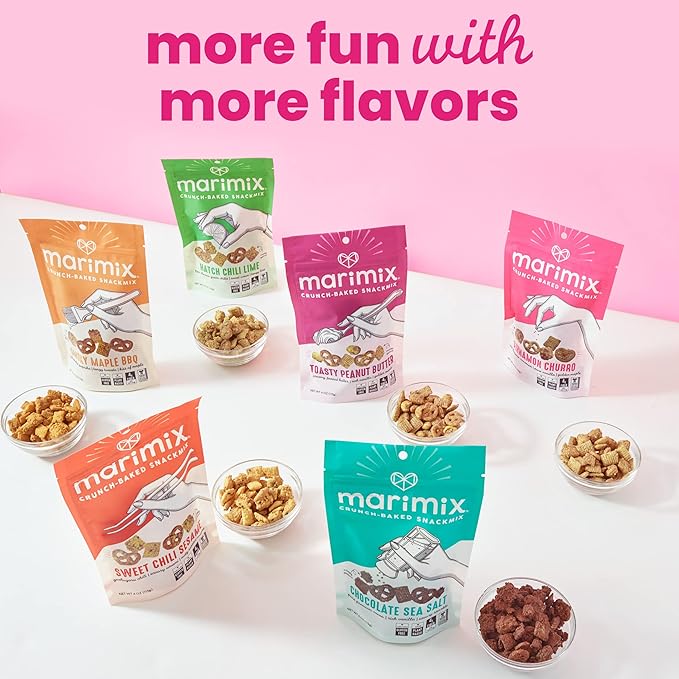 Marimix Snack Mix | Cinnamon Churro | Crunch Baked Sweet & Salty Savory Plant Based Naturally