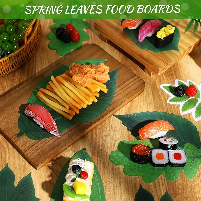 90 Pcs Parchment Paper Leaves, 8.66 in Charcuterie Board Parchment Paper Leaves Cheese Decorative