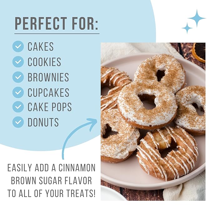 Sweets Indeed Cinnamon Brown Sugar Topping ??5.11 oz Jar | Holiday Baking & Drink Garnish | Edible