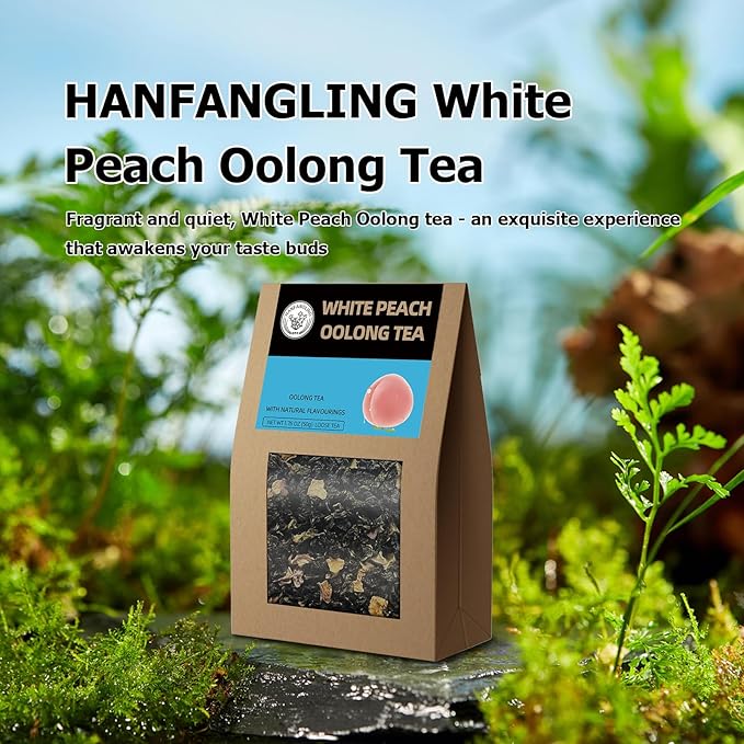 HANFANGLING White Peach Oolong Tea and Strawberry Black Tea, Natural Loose Leaf Tea,The Choice for