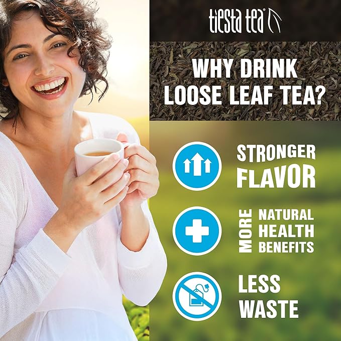 Tiesta Tea - Wellness Tea Sampler Dry Flight Set, Loose Leaf, High to No Caffeine, Makes Hot &