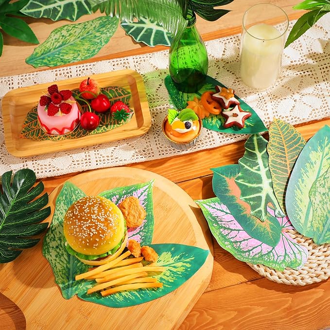 150 Pcs 8.7 Inch Parchment Paper Leaves Charcuterie Board for Cheese Food Serving Decoration