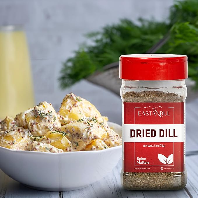 Eastanbul Dill Weed, 2.5oz Dried Dill Weed, Eneldo En Povlo, Pure, Freshly Cut, Sifted