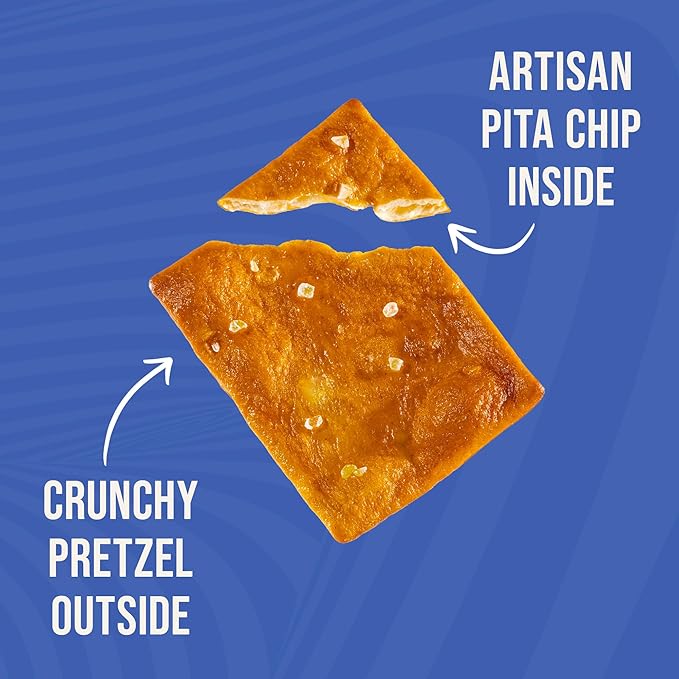 Pretzelized Pretzel Pita 12 Pack Variety - Sea Salt, Everything, Buffalo Pretzelized Snacks Pita