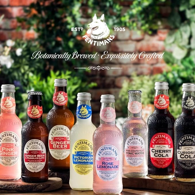 Fentimans Sparkling Victorian Lemonade - Sparkling Lemonade, Lemon Sparkling Water, Great Over Ice