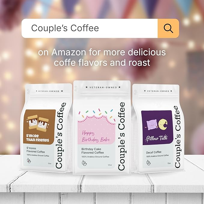Couple?™s Coffee Ground Coffee | Gives Back to Military Families | Happy Birthday Babe | Medium