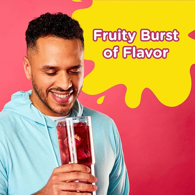 Starburst Singles To Go Powdered Drink Mix, Fruit Punch, Sugar-Free Drink Powder, Just Add Water,6