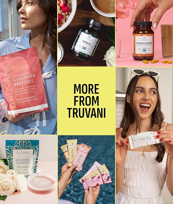 Truvani Vegan Pea Protein Powder | Lemon Cookie | 20g Organic Plant Based Protein | 20 Servings |