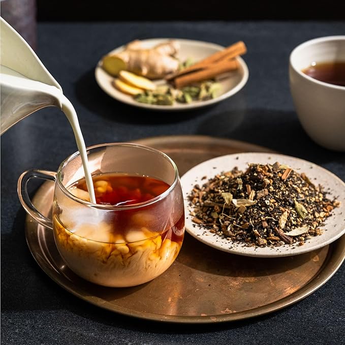 Rishi Tea Masala Chai Black Sachet Tea Bag Blend - Organic, Assam with Whole Spices, Energizing &