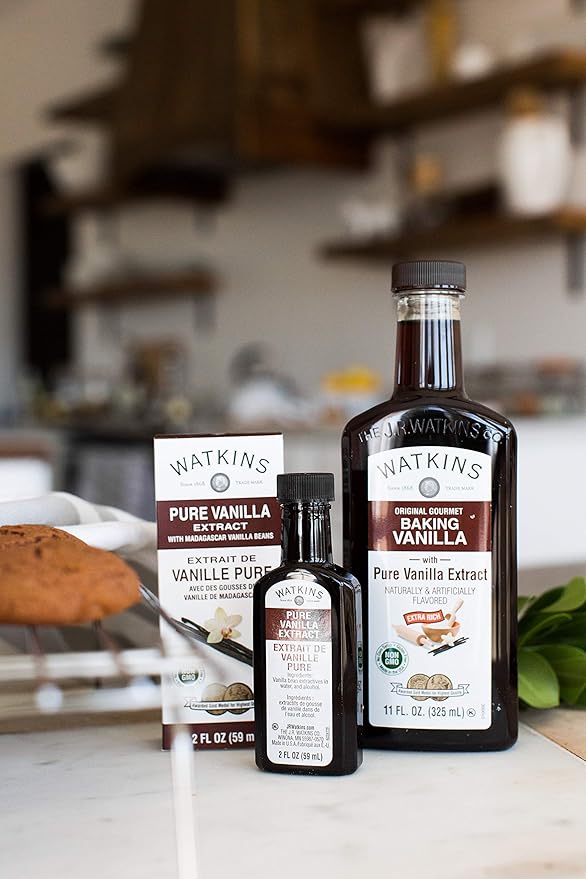 Watkins Pure Lemon Extract (11 oz.) and Watkins All Natural Original Gourmet Baking Vanilla (11 oz.)