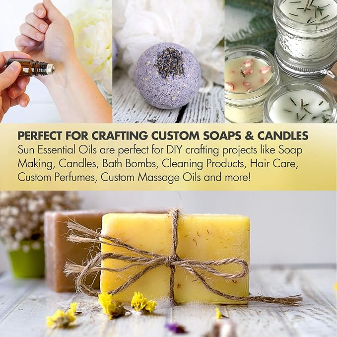 Sun Essential Oils - 16 oz Tea Tree Essential Oil for Skin, Hair, Scalp, Diffuser, Humidifier &