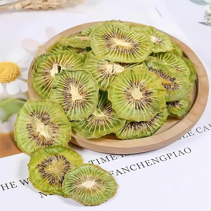 Premium Drying Kiwi Slices 6oz - 100% Sweet & Tart Snack, Perfect for Smoothies, Yogurt Recipes