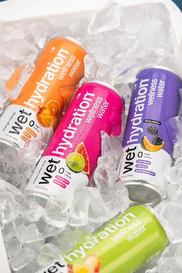 Wet Hydration - Functional Hydration Beverage - Flavored Water, Sugar-Free, Gluten-Free, No