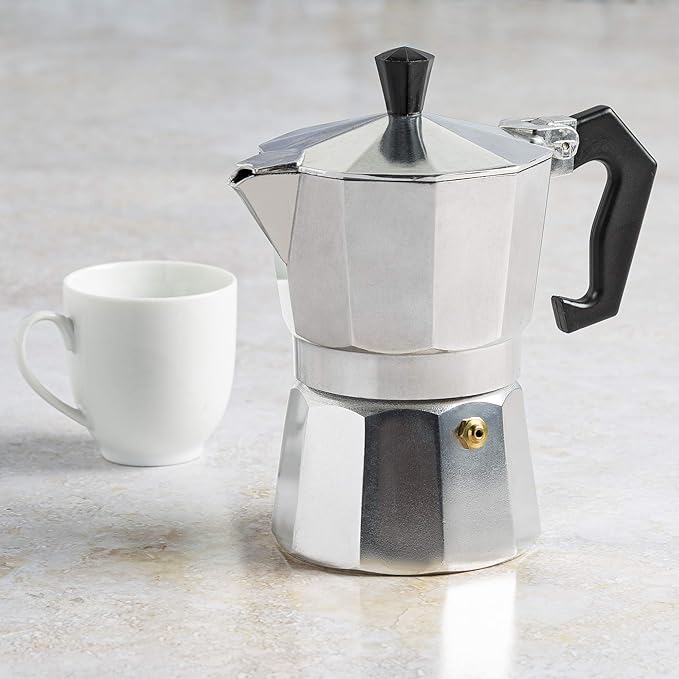 Primula Classic Stovetop Espresso and Coffee Maker, Moka Pot for Italian and Cuban Café Brewing