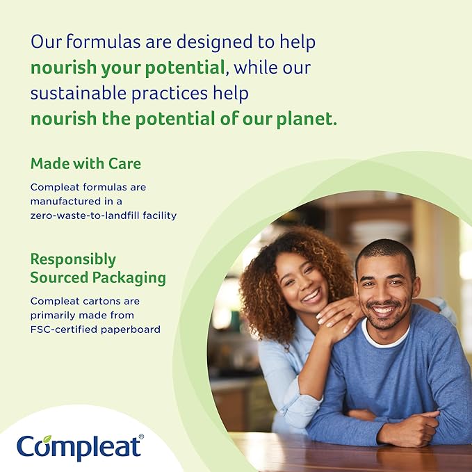 Compleat Standard 1.4 Plant-Based Vanilla Nutrition Shake - 18g Protein, 29 Vitamins & Minerals