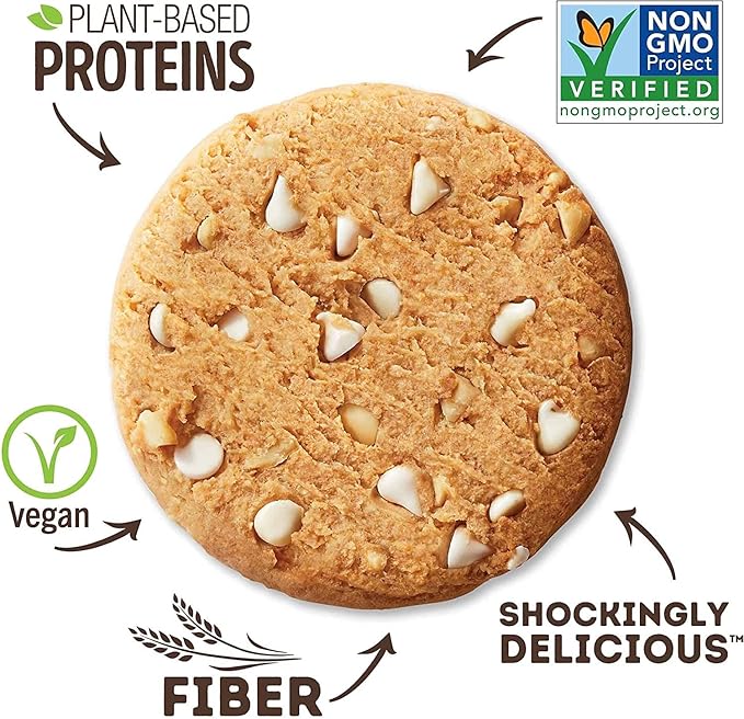Lenny & Larry's The Complete Cookie, White Chocolate Flavored Macadamia, Soft Baked, 16g Plant