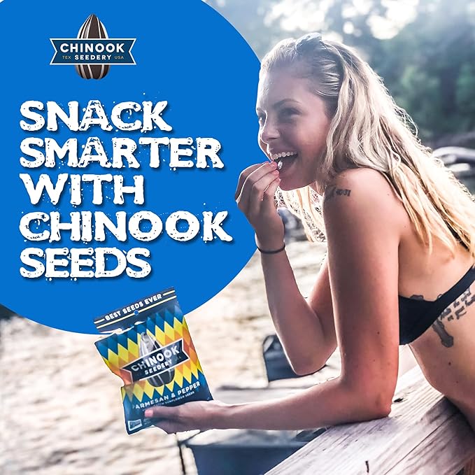 Chinook Seedery Roasted Sunflower Seeds - Jumbo Seeds Keto Snacks - Best For Snack Packs - Gluten