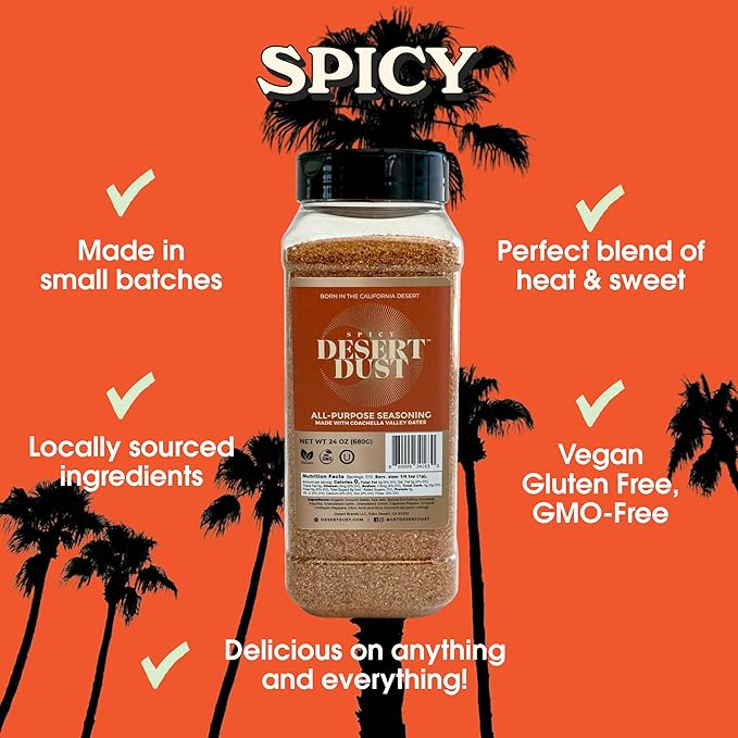 Desert Dust Spicy ??All-Purpose Chiltepin Pepper Seasoning with Organic Date Sugar | Bold