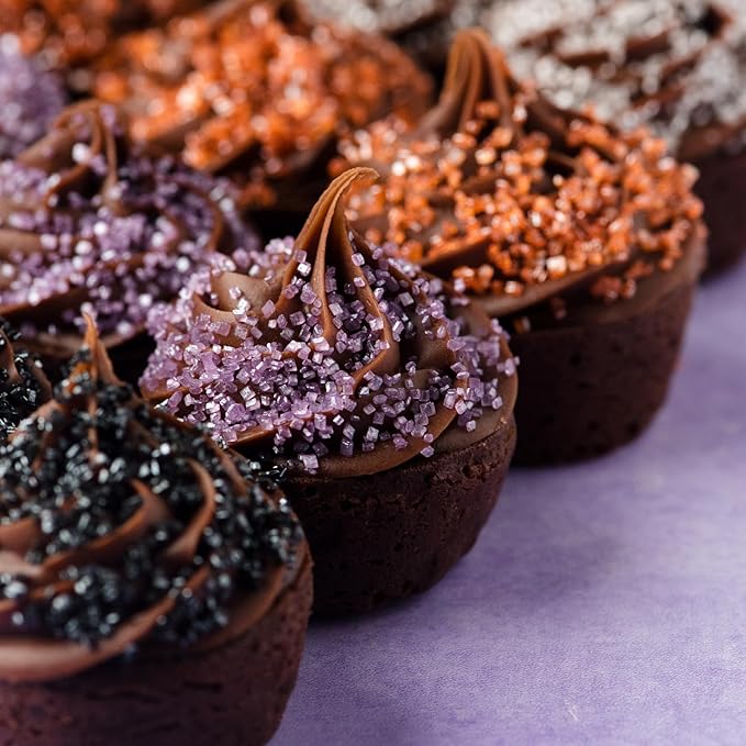 Sweets Indeed Halloween Sugar Sprinkles 4-Pack ??4.52 oz Spooky Sugar Set | White, Orange, Black &