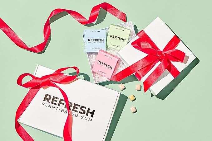Refresh Gum, Xylitol, Natural, Sugar Free, Long Lasting, Plastic Free, Natural Flavors & Organic