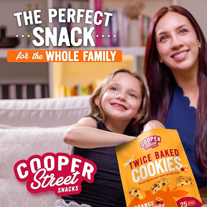 Cooper Street Twice-Baked Orange Cranberry Biscotti Cookies (16 oz - Pack of 2) ??Over 50 Biscotti