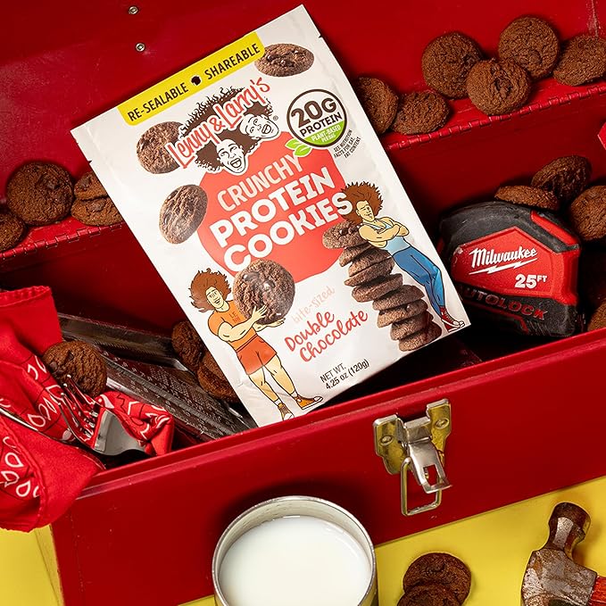Lenny & Larry's The Complete Crunchy Cookie, Double Chocolate, 6g Plant Protein, Vegan, Non-GMO
