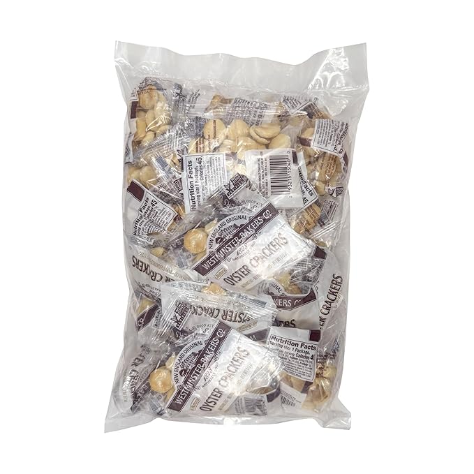 Westminster Oyster Crackers, 0.5 Oz. Each (Pack of 25), Crackers for Soups & Salads, The Hampton