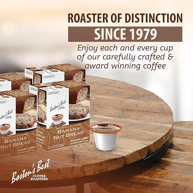 Boston’s Best - Banana Nut Bread Flavored Delicious Gourmet Coffee Compatible with Keurig Coffee