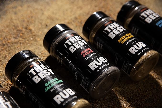 Kosmos Q The Best Prime Steak Rub, Bold BBQ Meat Dry Rub & Steak Seasoning with Garlic, Onion