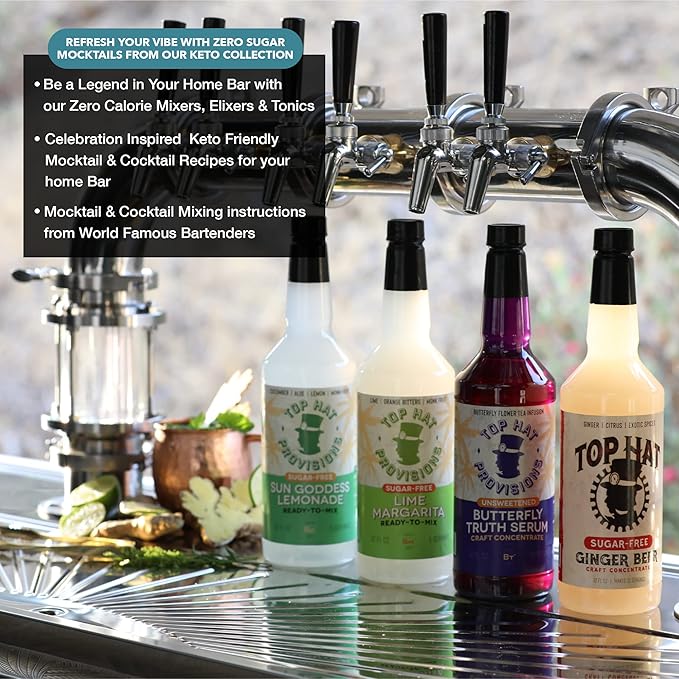 Top Hat Butterfly Truth Serum - Butterfly Pea Floral Extract - Blue Flower Tea Tincture - Blue