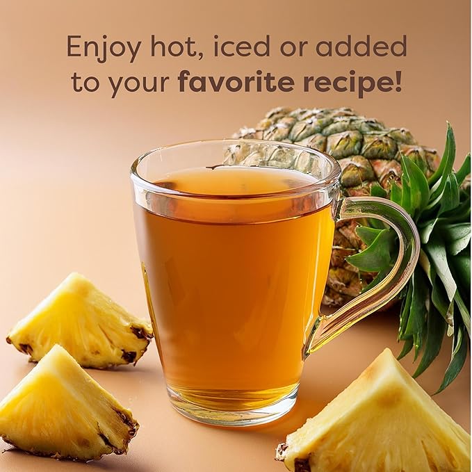 Waka Instant Green Tea Mix, Pineapple Flavored - 100% Tea Leaves, No Additives, Unsweetened