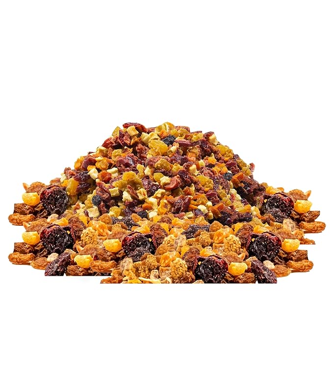 GURU HUNU Dried Fruit Mix, From Mediterranean, Healthy Snacks, No Sugar Added, Chemical Free, Diced