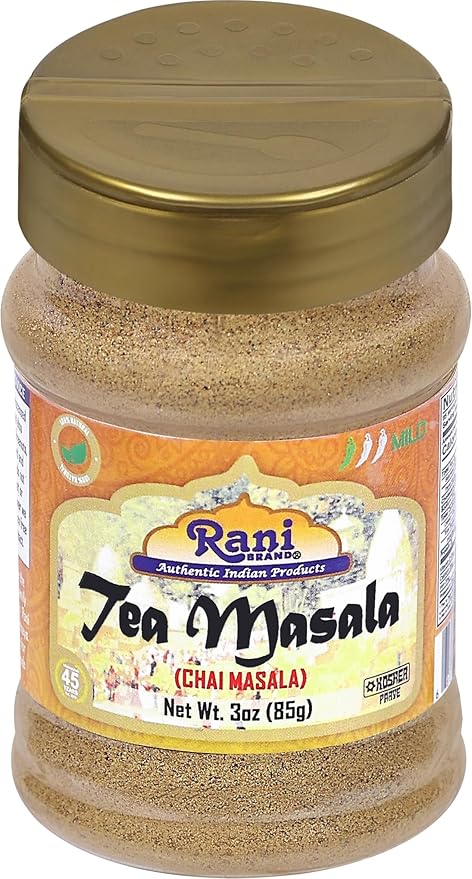 Rani Tea (Chai) Masala Indian Spice Blend 3oz (85g) PET Jar ~ All Natural | Vegan | Gluten Friendly